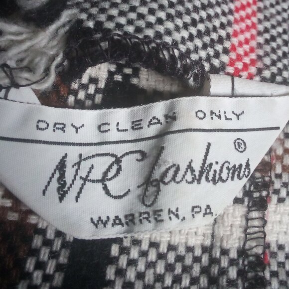 Vintage NPC Fashions Plaid Shirt Jacket Shacket Blazer 3 Pocket - Picture 3 of 4